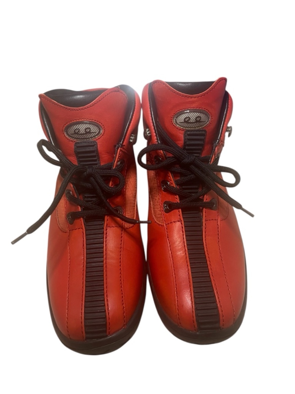 Bally Red Leather Lace-Up Men's Boots